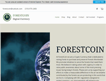 Tablet Screenshot of forestcoin.com